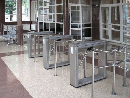 Турникет-трипод тумбовый PERCo-TTD-03.2S из нержавеющей стали (с планками Антипаника)