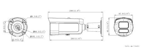 IP-видеокамера 4Мп HikVision DS-2CD2643G2-LIZS2U (2.8-12 мм) антивандальная