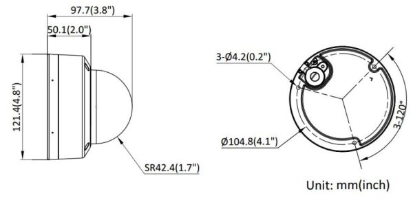Антивандальная IP-камера 2Мп HiWatch DS-I252M(B) (4 мм) с гибридной Smart-подсветкой и встроенным микрофоном