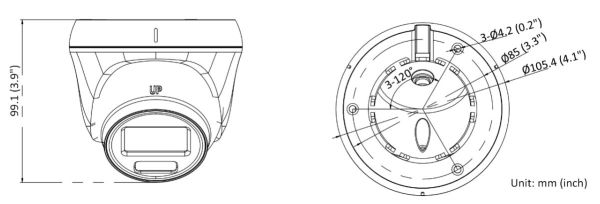Уличная купольная IP-камера 2Мп HiWatch DS-I253L(D) (4 мм) с технологией ColorVu