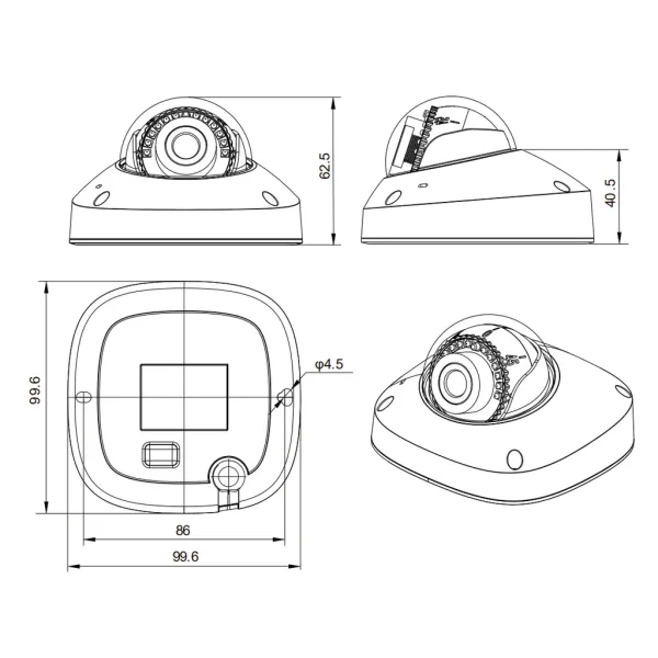 IP-видеокамера 2Мп RVi-2NCF2368 (2.8)