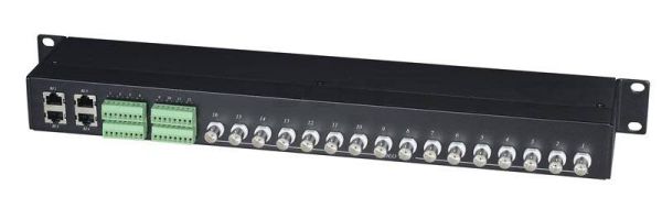 Приёмопередатчик 16-канальный HDCVI/TVI/AHD SC&T TPP016HD по витой паре CAT5e/6 до 300м