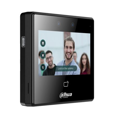 Биометрический терминал доступа AI Dahua DHI-ASI3213A-W с распознаванием лиц и Mifare карт