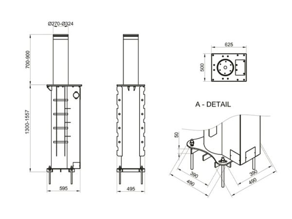 Блокиратор автоматический выдвижной Came RBD 275H900, 1 боллард
