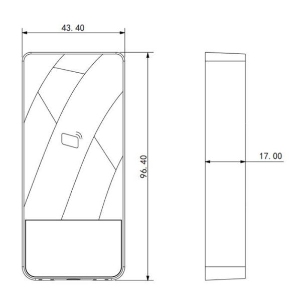 Считыватель Dahua DHI-ASR1200E-D карт Em-Marine, IP66