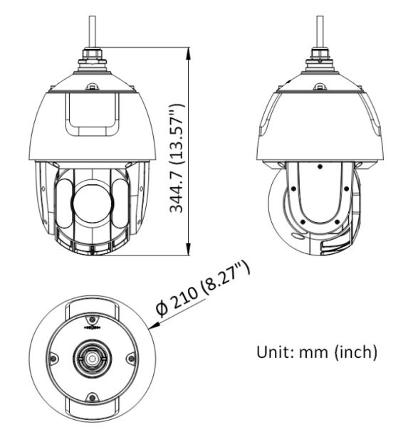Уличная скоростная поворотная PTZ IP-видеокамера 4Мп HikVision DS-2DE5425IW-AE(T5)(B) с DarkFighter Уличная скоростная поворотная PTZ IP-видеокамера 4Мп HikVision DS-2DE5425IW-AE(T5)(B) с DarkFighter