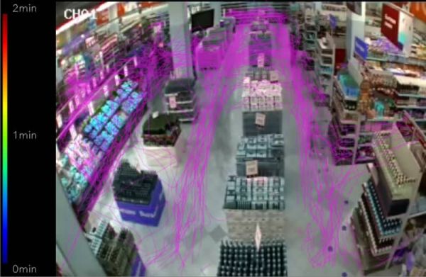 Модуль анализа движения посетителей в кадре Trassir Kinetic Map