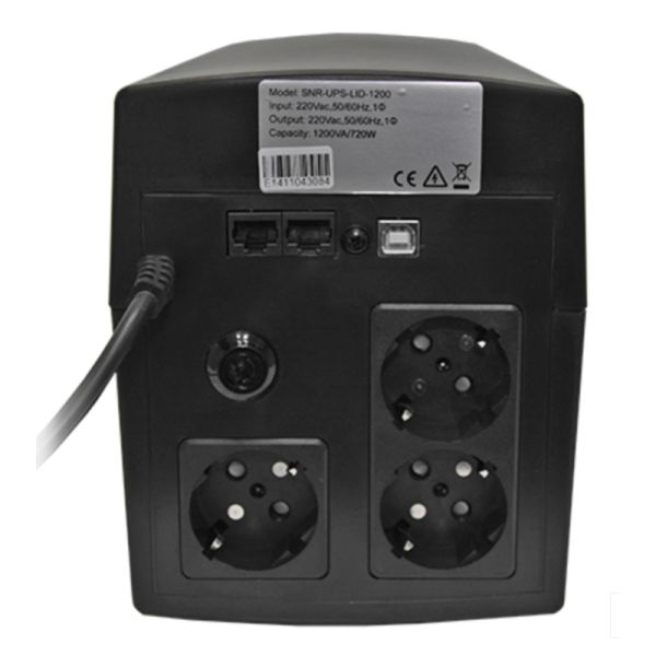 Источник бесперебойного питания SNR-UPS-LID-1200 Line-Interactive, 1200 VA Источник бесперебойного питания SNR-UPS-LID-1200 Line-Interactive, 1200 VA