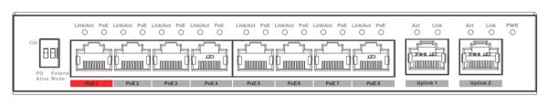 POE коммутатор 10-портовый Dahua DH-PFS3010-8ET-96