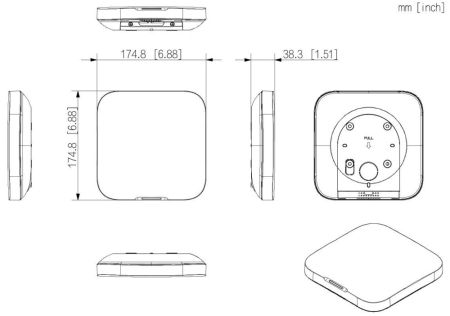Концентратор беспроводной сигнализации Dahua DHI-ARC3800H-FW2(868)