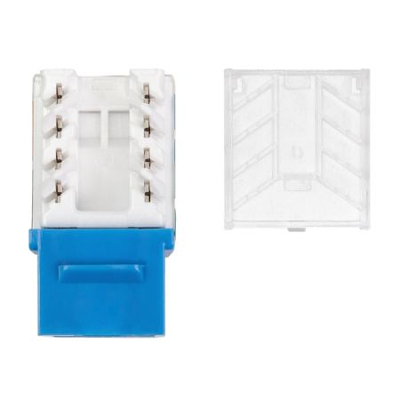 Модуль коммутационный ЛЮ-МКС-5e.9К25, тип Keystone 90°, UTP, кат.5e, синий