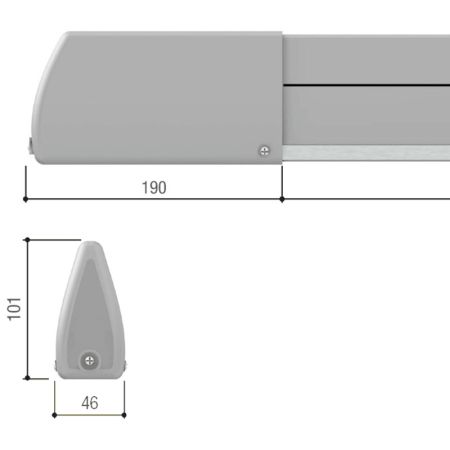 Резиновый чувствительный профиль безопасности Came DFWN2500