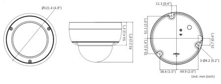Антивандальная IP-камера 6Мп HiWatch DS-I652M(B) (2.8 мм) с микрофоном