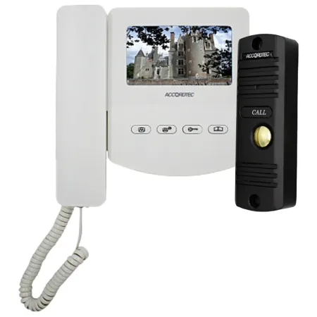 Комплект домофонии AccordTec AT-home4 WH-BL