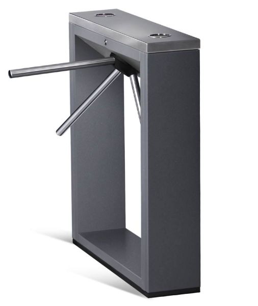 Турникет-трипод тумбовый PERCo-TTD-03.2G из окрашенной стали, темно-серый (с планками Антипаника)