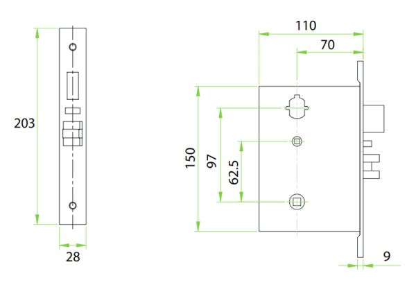 Электронный замок для гостиниц ZKTeco LH4000 с RFID считывателем Mifare