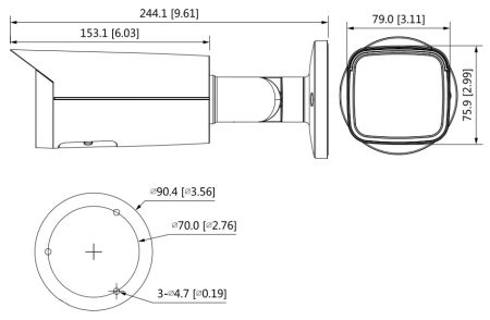 IP-видеокамера уличная 4Мп Dahua DH-IPC-HFW5442TP-ASE-0600B-S3 с искусственным интеллектом