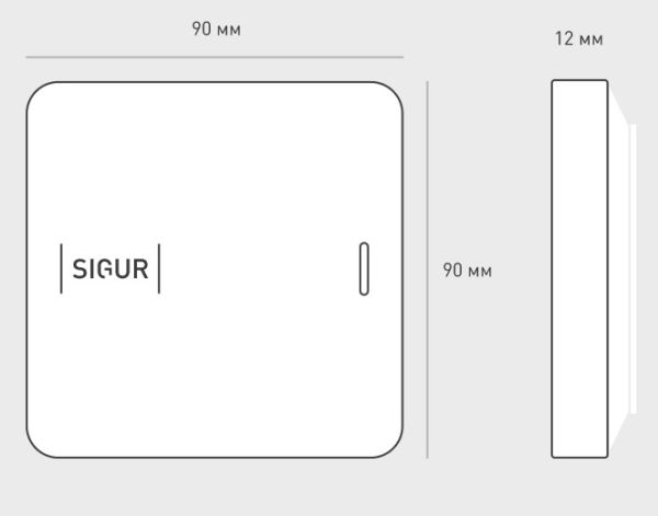 Считыватель Sigur MR100 Lite (MR1) c идентификацией по картам Mifare