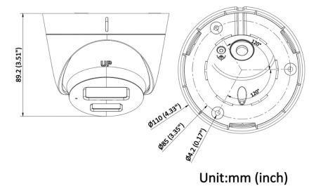 Уличная купольная IP-камера 2Мп HiWatch DS-I253M(C) (4 мм) с микрофоном