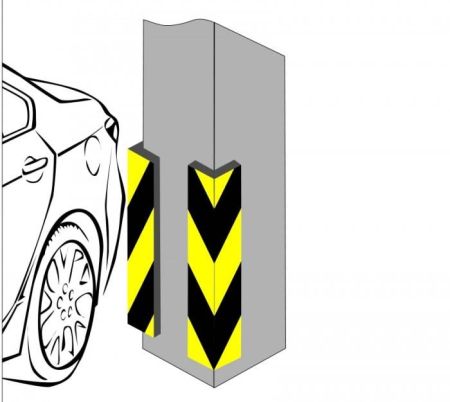 Демпфер угловой из вспененного полиэтилена ДУ-ВП-1
