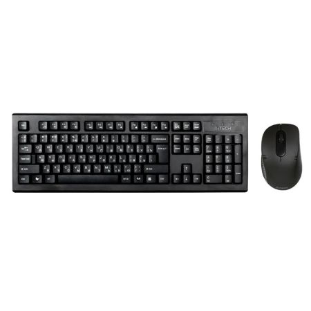 Клавиатура и мышь A4TECH 7100N, USB, беспроводной, черный