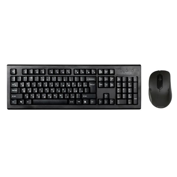 Клавиатура и мышь A4TECH 7100N, USB, беспроводной, черный