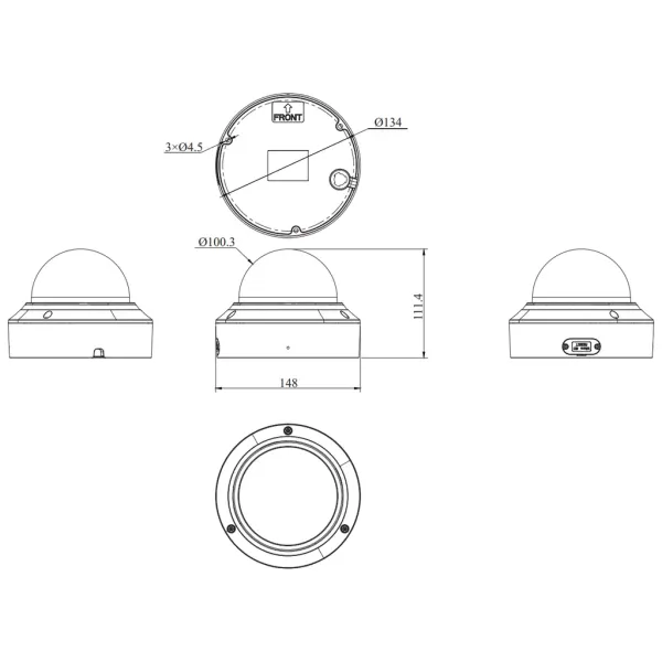 IP-видеокамера 2Мп RVi-2NCD2489 (2.8-12) антивандальная моторизованная