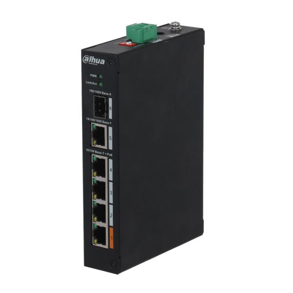 Неуправляемый 4-портовый PoE коммутатор Dahua DH-PFS3106-4ET-60