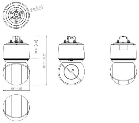 Уличная cетевая PTZ-видеокамера 2Мп Wisenet QNP-6250R с 25x оптическим зумом