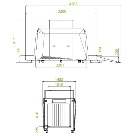 Рентгеновский интроскоп ZKTeco Blade100100 Black двухэнергетический для багажа
