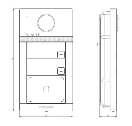 Вызывная панель Wi-Fi HikVision DS-KV8213-WME1(C)
