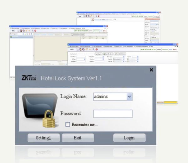 Бесплатное программное обеспечение ZKTeco Hotel Lock System для работы небольших гостиниц