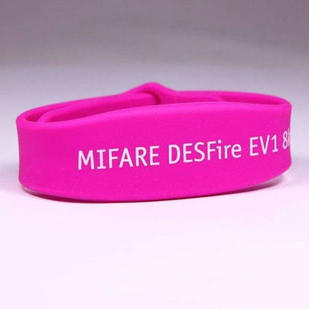 Силиконовый RFID-браслет Mifare Plus EV2 2K, UID 4/7 byte (жен./дет.)