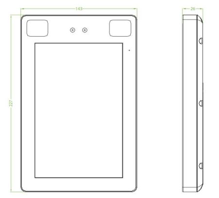 Антивандальный уличный терминал распознавания лиц ZKTeco ProFaceX