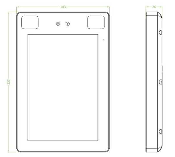 Антивандальный уличный терминал распознавания лиц ZKTeco ProFaceX