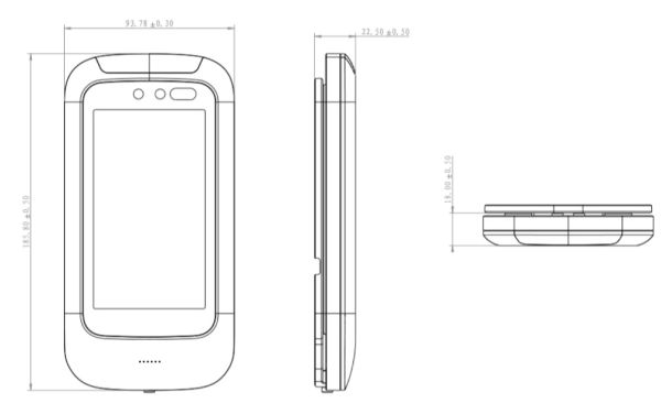 Биометрический терминал распознавания Uface 5 Lite, настенный