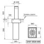 Электромеханический боллард BFT EASY RUS 220/500-6 с подсветкой Электромеханический боллард BFT EASY RUS 220/500-6 с подсветкой