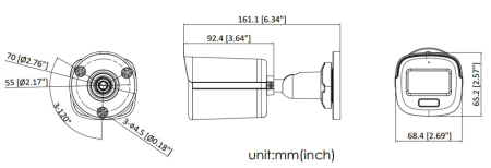 Уличная 2Мп HD-TVI видеокамера HiWatch DS-T200L(B) (2.8 мм) ColorVu
