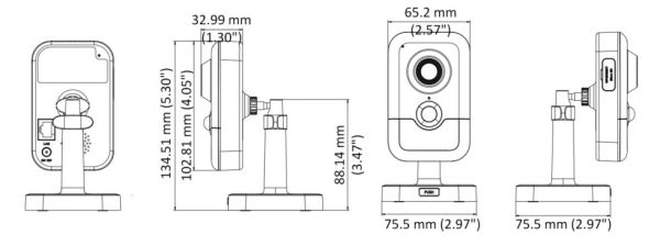 Компактная IP-видеокамера Wi-Fi 4Мп HikVision DS-2CD2443G0-IW(W) (2.8 мм) с PIR-датчиком