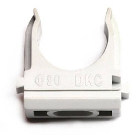 Держатель с защелкой для труб ПВХ D=40 Держатель с защелкой для труб ПВХ D=40