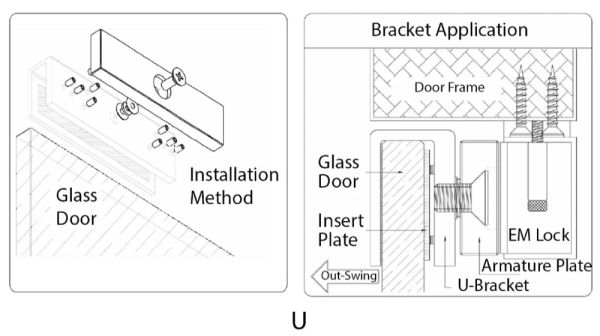 Монтажный кронштейн ZKTeco CM-180BU U-образный