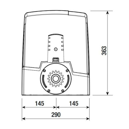 Привод 24 В Came BXV08AGS для откатных ворот до 800 кг