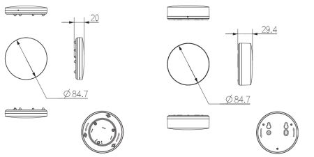 Беспроводной датчик протечки воды Dahua DHI-ARD912-W2(868D)