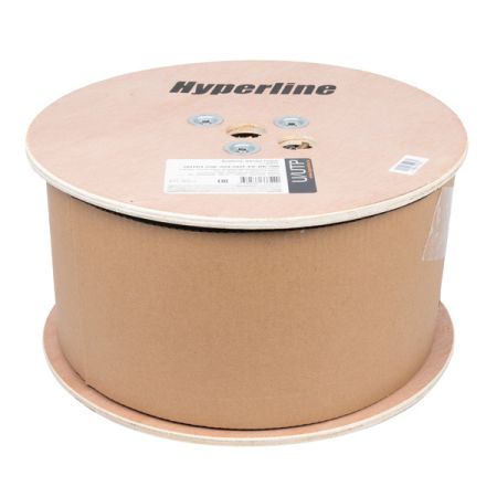Кабель витая пара неэкранированный Hyperline UUTP4-C5E-S24-OUT-PE-BK-500
