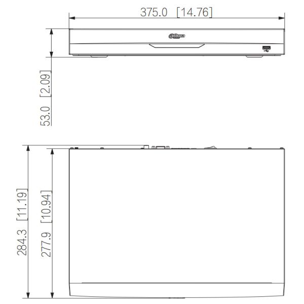 IP-видеорегистратор 16Мп 16-канальный WizSense Dahua DHI-NVR4216-EI