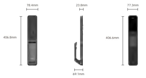 Электронный биометрический замок Kaadas Q9 FVP Black, Wi-Fi, распознавание лица, вен пальцев и отпечатков Электронный биометрический замок Kaadas Q9 FVP Black, Wi-Fi, распознавание лица, вен пальцев и отпечатков