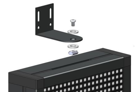 Кронштейн для светофоров поворотный Инфопаркинг Уголок, комплект 2 шт.