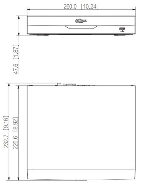 IP-видеорегистратор 8-канальный 4K Compact 1U 8PoE WizSense Dahua DHI-NVR2108HS-8P-I2