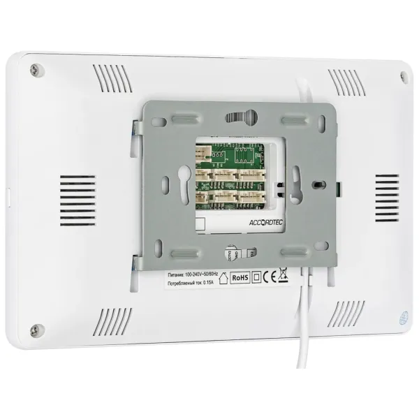 Монитор видеодомофона AccordTec AT-VD720W WH