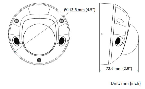 Миникупольная IP-видеокамера 8Мп HikVision DS-2CD2583G2-IS (2.8 мм) с технологией AcuSense